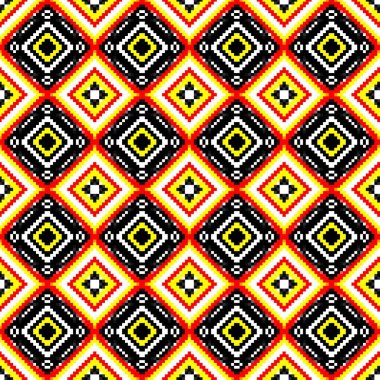 Etnik model. soyut kaleydoskop desen tasarımı.