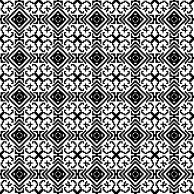 Geometrik elementlerle kusursuz desen. vektör illüstrasyonu