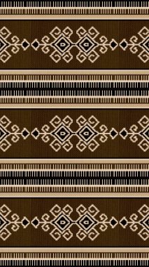 Kabile etnik süsü ile kusursuz desen