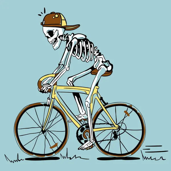 Bisikletli bir iskelet..