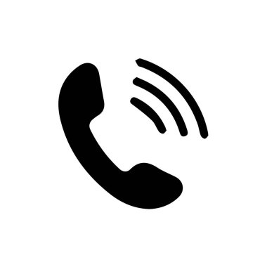 Eski bir telefon ahizesinin siyah silueti ve içinden ses dalgaları fışkırıyor.