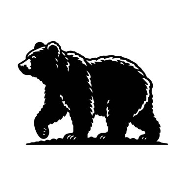 Beyaz bir arkaplana karşı duran bir okapinin siyah silüeti