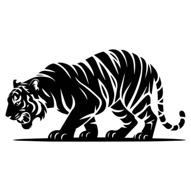 Çalı kuyruklu bir kokarcanın siyah beyaz çizimi.