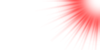 Parlak kırmızı güneş patlaması veya şeffaf arkaplan üzerinde radyal ışık etkisi, çizgi roman, pop sanat veya görsel enerji tasarımı için idealdir