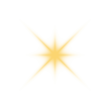  Dijital sanat tarzında keskin noktaları olan soyut sarı parlayan yıldız şekli