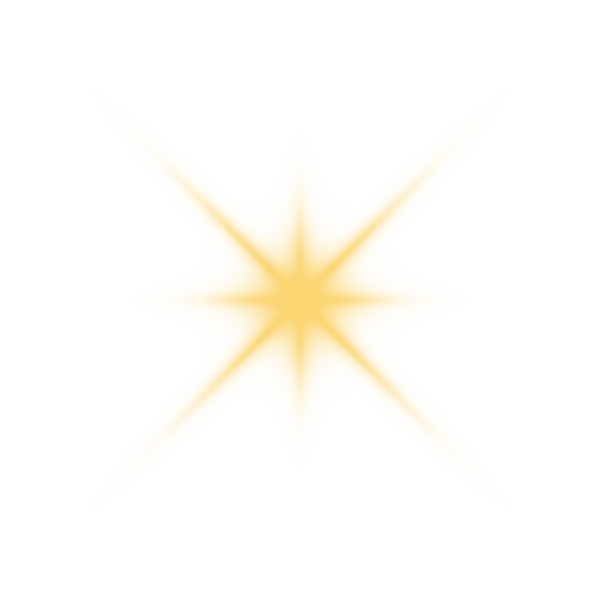  Dijital sanat tarzında keskin noktaları olan soyut sarı parlayan yıldız şekli