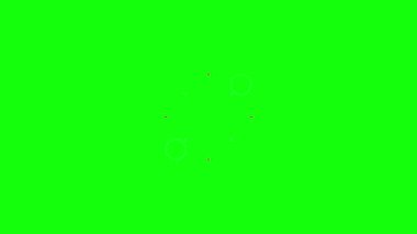 Konfeti patlaması şeffaf arkaplanda canlandırıldı. Renkli parti patlatıcısı alfa kanalı ile hareket grafiği.