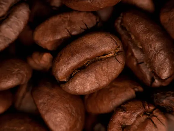 Kahve, aşçılık ve gıda ürünleri reklamı için uygun taze kahve çekirdekleri.