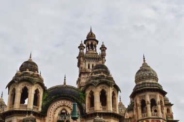 130 yaşındaki Laxmi Vilas Sarayı 'nın görkemli cazibesini artıran manzarası..