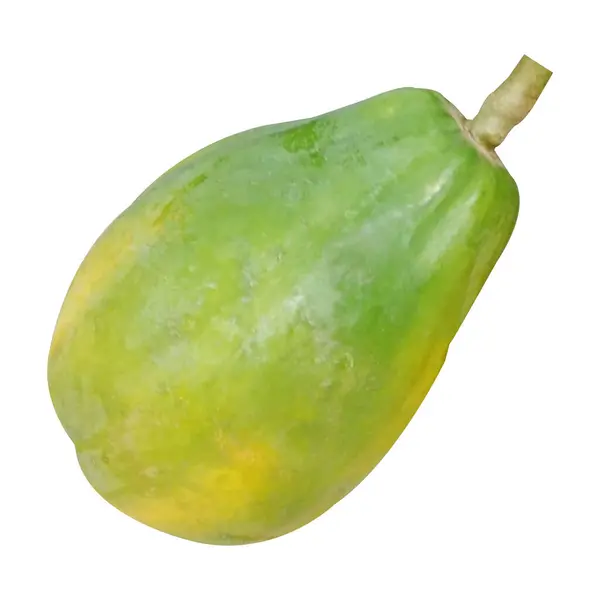 Beyaz arka planda izole Papaya meyvesi