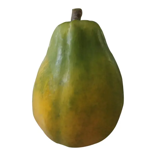 Beyaz arka planda izole Papaya meyvesi