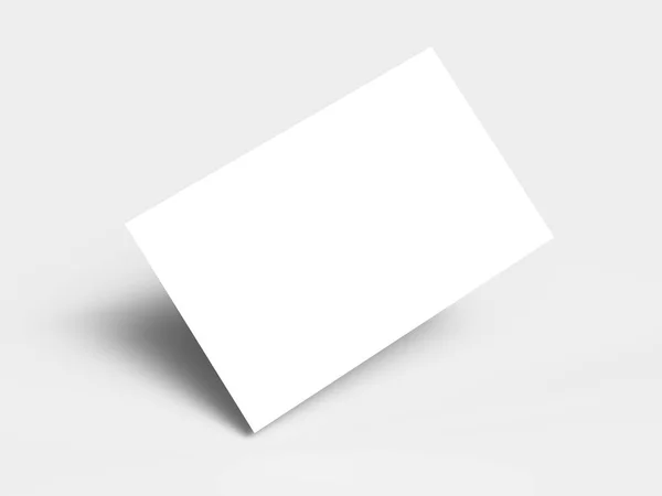 Maquete Cartão Visita Renderização — Fotografia de Stock
