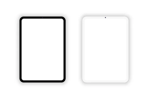Tablette Ordinateur Moderne Mock Illustration Vectorielle — Image vectorielle