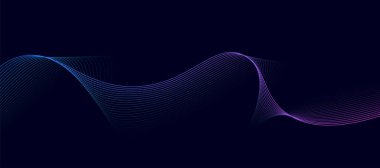 Soyut arkaplan. Renkli pürüzsüz eğimli dalgalar. vektör flaması