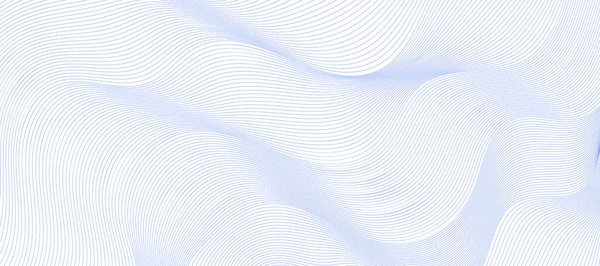 Bleu Ondulé Lignes Arrière Plan Illustration Vectorielle — Image vectorielle