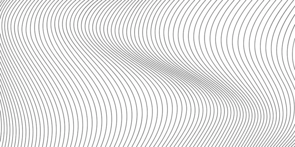 黑色和白色波浪形条纹背景 矢量说明 — 图库矢量图片