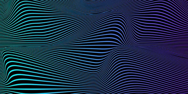 Abstrakte Wellenförmige Verlaufslinien Hintergrund Vektorillustration — Stockvektor
