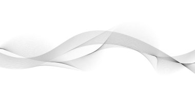 Dinamik dalga çizgileri tasarımı. Teknoloji ve ses dalgaları. Vektör illüstrasyonu