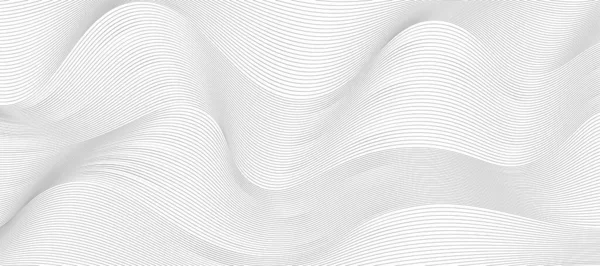 黒と白の波状の縞模様です ベクターイラスト — ストックベクタ