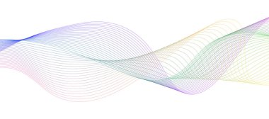 Renkli hareket ses dalgası. Soyut arkaplan. Vektör illüstrasyonu