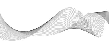 soyut siyah ve beyaz vektör dalga arkaplanı. 