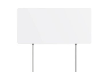 Yol boşluğu tabelası. Beyaz arkaplanda izole edilmiş vektör illüstrasyonu. 