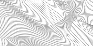 soyut siyah ve beyaz vektör dalga arkaplanı. 