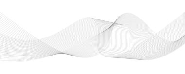 siyah ve beyaz dalgalı çizgili arka plan. Vektör illüstrasyonu