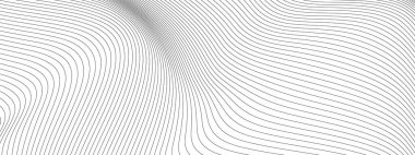 soyut siyah ve beyaz vektör dalga arkaplanı. 