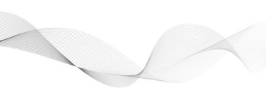 siyah ve beyaz dalgalı çizgili arka plan. Vektör illüstrasyonu