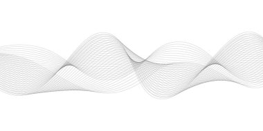 Parçacıkların soyut dijital dalgası. Teknoloji geçmişi. Vektör illüstrasyonu