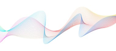Renkli hareket ses dalgası. Soyut arkaplan. Vektör illüstrasyonu