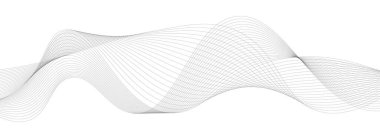 Parçacıkların soyut dijital dalgası. Teknoloji geçmişi. Vektör illüstrasyonu