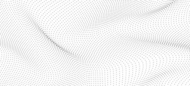 Parçacık dalgası. Dalga noktalarının yüzeyi. Noktalı geometrik arkaplan