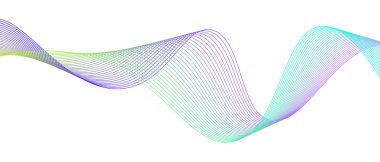 Renkli hareket ses dalgası. Soyut arkaplan. Vektör illüstrasyonu