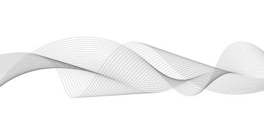 siyah ve beyaz dalgalı çizgili arka plan. Vektör illüstrasyonu