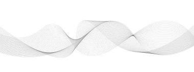 siyah ve beyaz dalgalı çizgili arka plan. Vektör illüstrasyonu