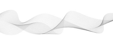 siyah ve beyaz dalgalı çizgili arka plan. Vektör illüstrasyonu