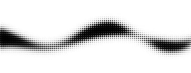 siyah ve beyaz yarım ton deseni. Soyut yarım ton noktalı arkaplan. Vektör illüstrasyonu