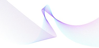 hareket çizgileri tasarım elemanı. Modern eğimli akış çizgileri. Vektör illüstrasyonu