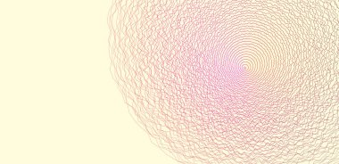 Dairesel şebeke modeli. Dinamik eğimli arkaplan. Vektör illüstrasyonu