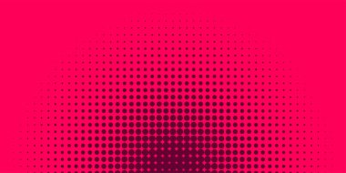 Kırmızı yarım tonlu noktalar doku arkaplanı. Vektör illüstrasyonu