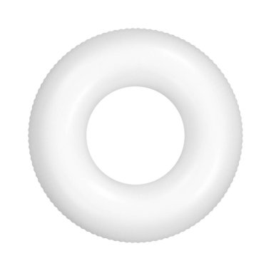 Yüzme Yüzüğü Beyazlar 'da izole edilmiş gibi yap. Vektör illüstrasyonu