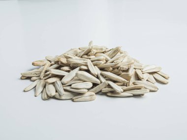 Tuzlu ayçekirdeği. beyaz ayçiçeği tohumları