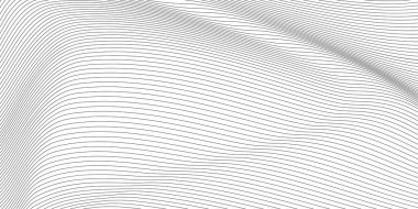 İş arkaplan çizgileri soyut şerit tasarımı dalgalandırır. Vektör illüstrasyonu