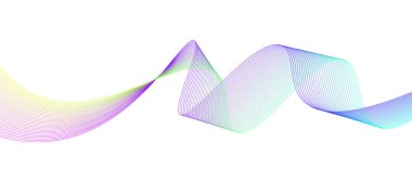 Parlak hareketli çizgiler tasarım elemanı. Vektör illüstrasyonu