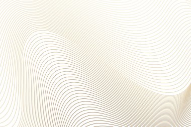 Lüks altın gibi ince dalgalar. Vektör illüstrasyonu