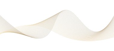 Lüks altın gibi ince dalgalar. Vektör illüstrasyonu