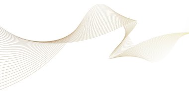 Lüks altın gibi ince dalgalar. Vektör illüstrasyonu