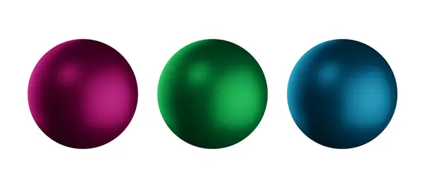 stock vector colorful 3d spheres isolated on white. Vector illustration